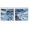 Stupell Industries Breaking Ocean Waves 2 pc Framed Giclee Wall Art Set Design by Melissa Wang